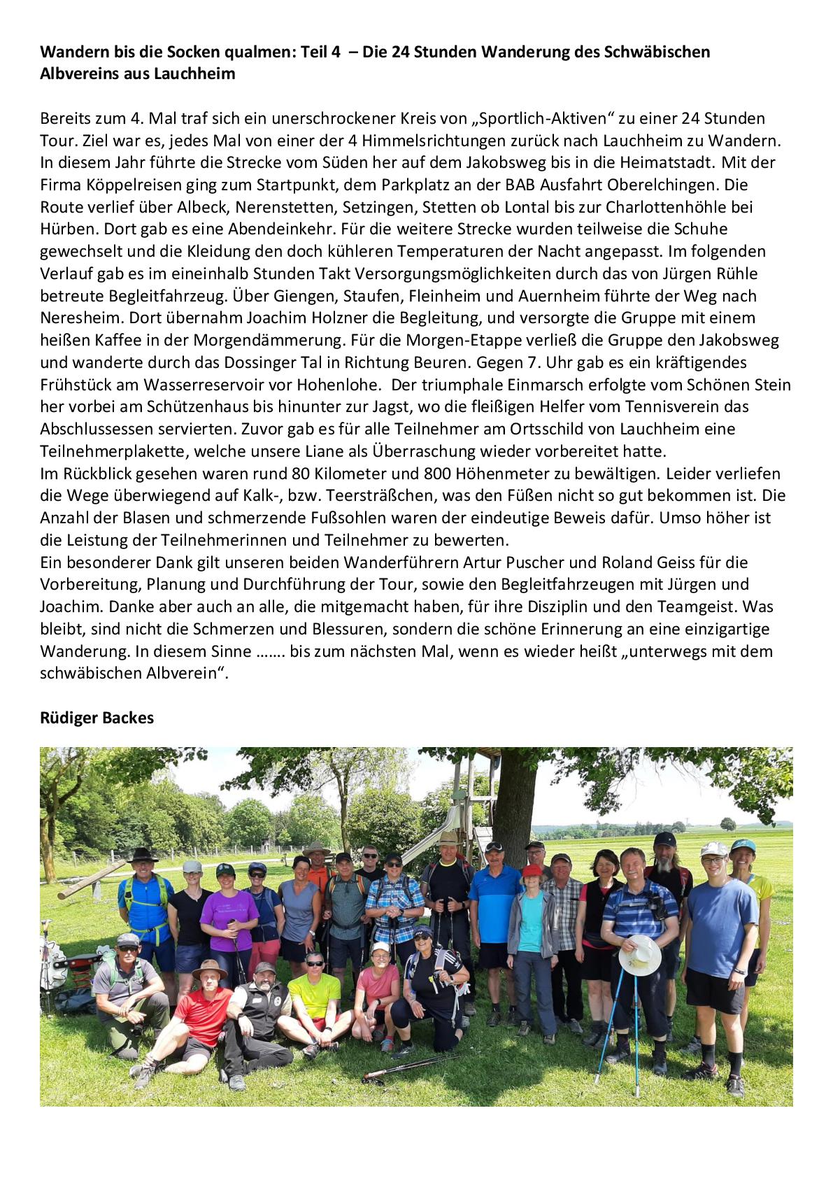 Bericht über die 24 Stunden Wanderung 2023 001