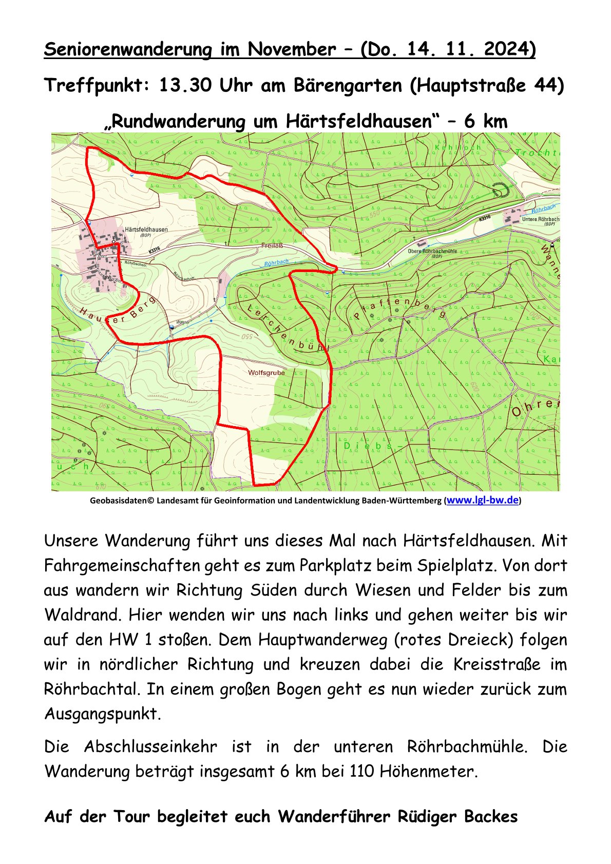 11 Rundwanderung um Härtsfeldhausen 6 km