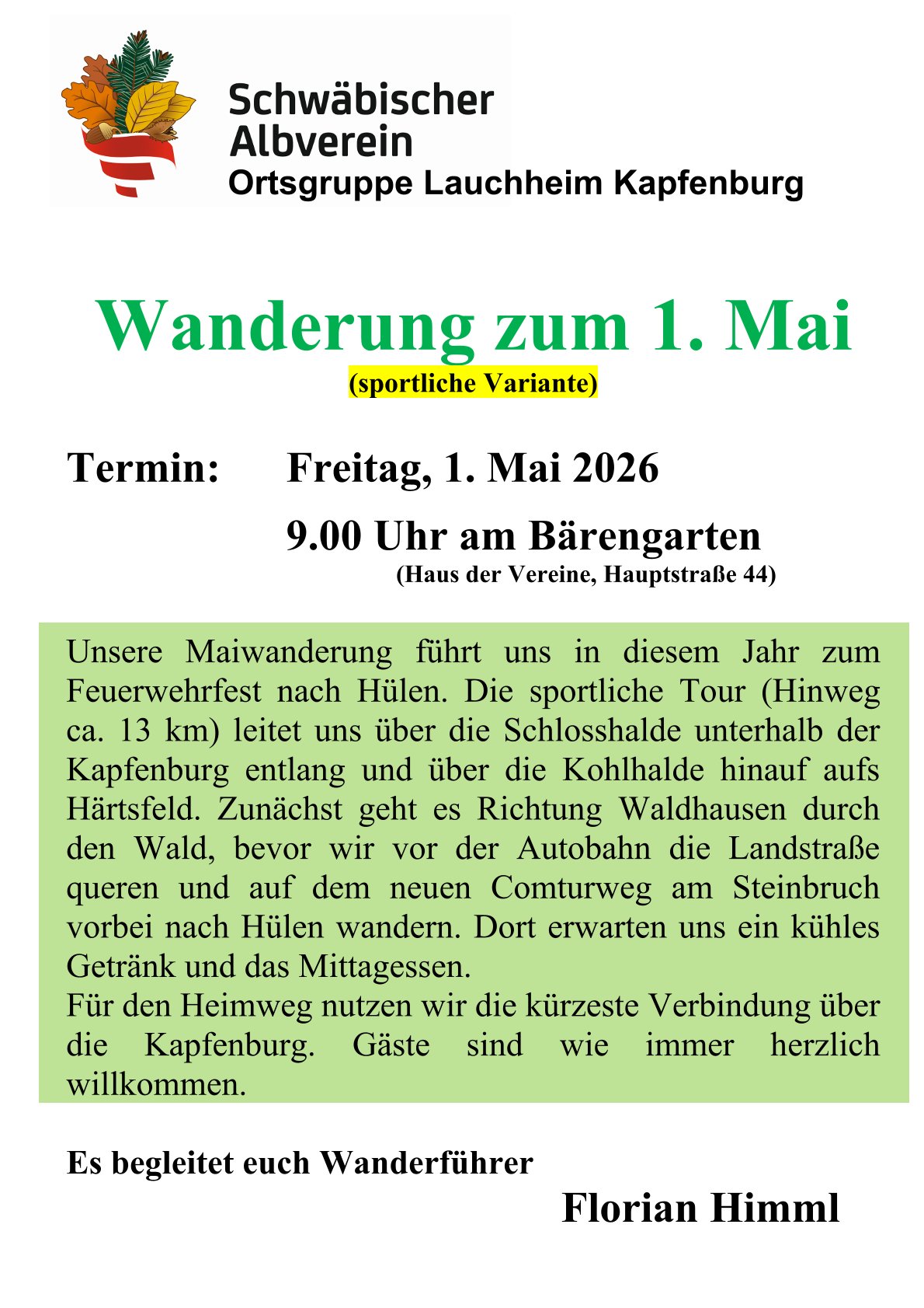 05 c Wanderung zum 1. Mai sportliche Variante Textbeschreibung