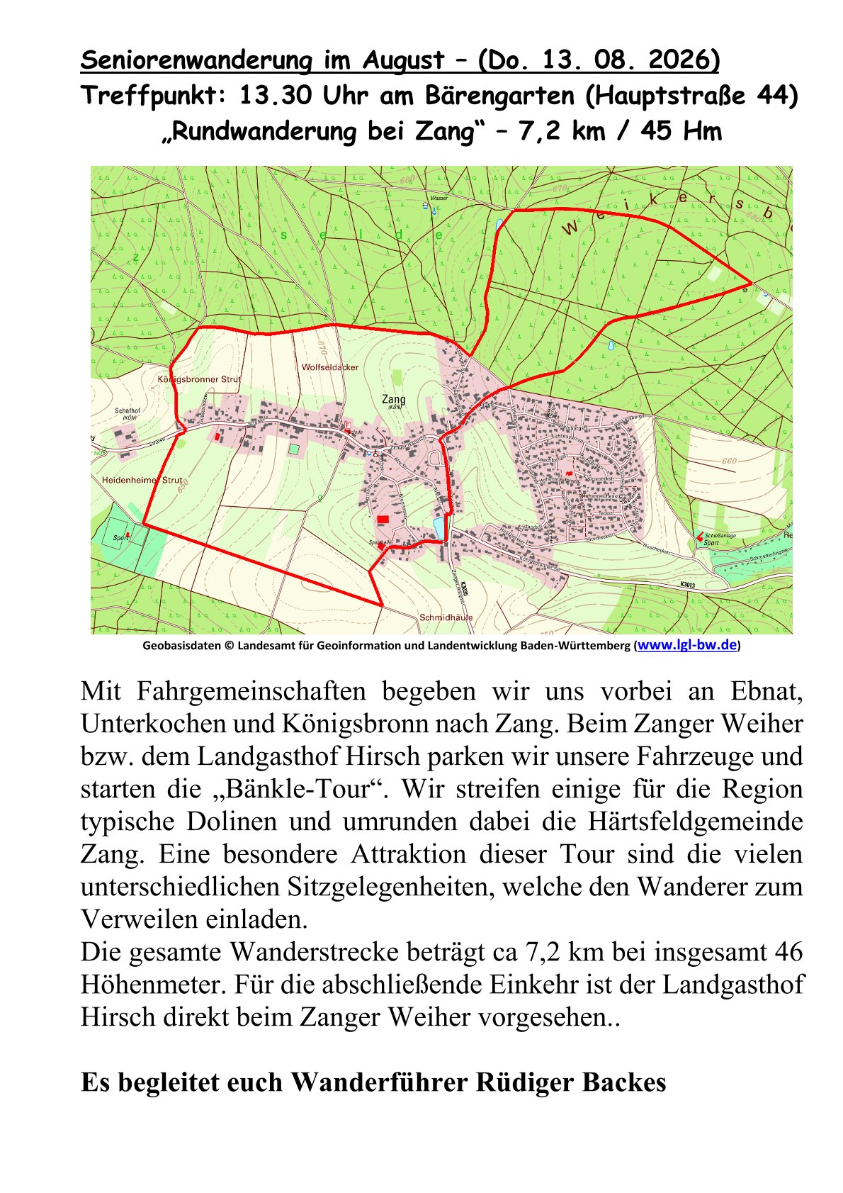 08 Rundwanderung bei Zang 72 km
